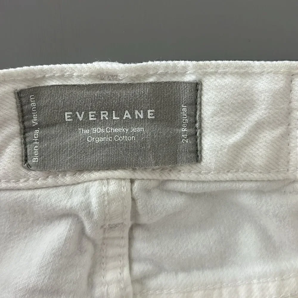 NWT Everlane Organic Cotton The '90s Cheeky® Jean in Bone Size 24